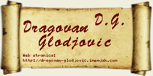 Dragovan Glođović vizit kartica